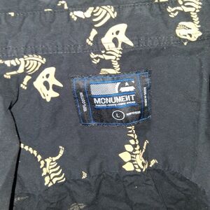 Monoreno Black Jacket with Cream Dinosaur Print